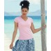 ID182 ДАМСКИ ТЕНИСКИ LADY-FIT VALUEWEIGHT V-NECK T 